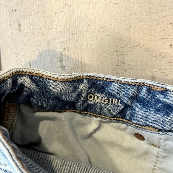 American Eagle Outfitters Distressed Tomgirl Denim Shorts - Picture 3 of 4